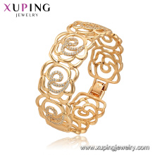 52165 Xuping Bijoux Chine En Gros plaqué or luxe style fleur forme bracelet pour les femmes